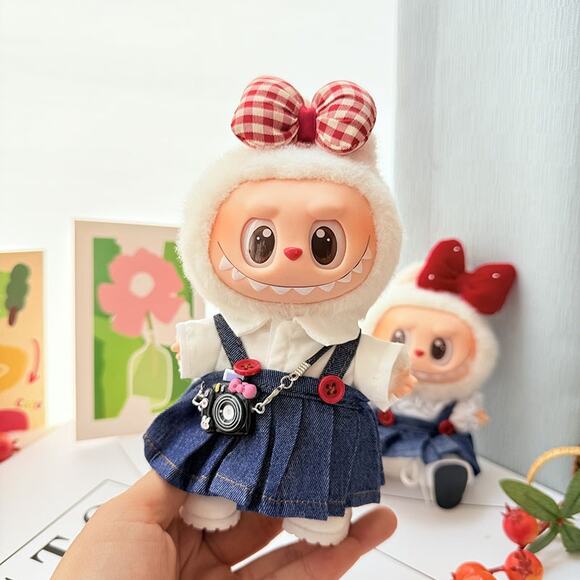 Clothes only!! Labubu 17cm keychain cute custom clothes outfits - LBB023 - Picture 1 of 1